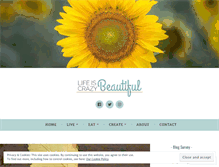 Tablet Screenshot of lifeiscrazybeautiful.com